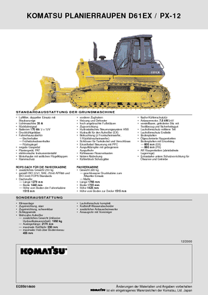 Apripista cingolati Komatsu D61EX-12