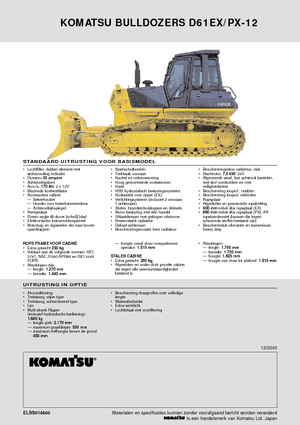Apripista cingolati Komatsu D61EX-12