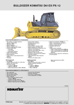 Apripista cingolati Komatsu D61PX-12