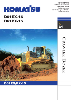 Apripista cingolati Komatsu D61EX-15