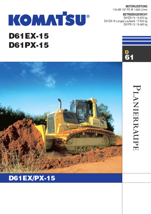 Apripista cingolati Komatsu D61EX-15
