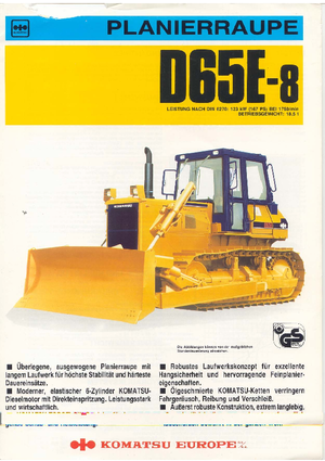 Apripista cingolati Komatsu D65E-8