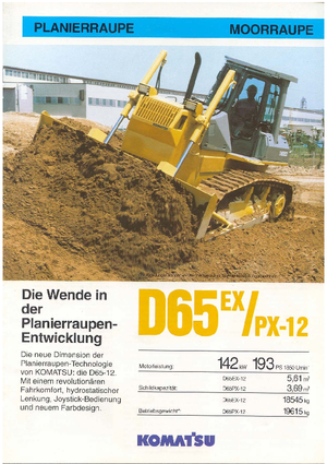 Apripista cingolati Komatsu D65EX-12