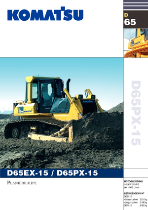 Apripista cingolati Komatsu D65EX-15