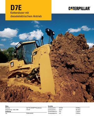 Apripista cingolati Caterpillar D7E