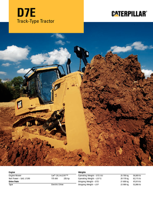 Apripista cingolati Caterpillar D7E