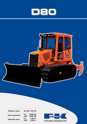 Apripista cingolati Fiat Kobelco D 80 LT