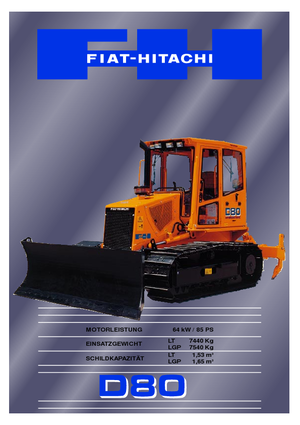 Apripista cingolati Fiat-Hitachi D 80 LGP