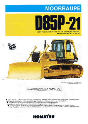 Apripista cingolati Komatsu D85P-21
