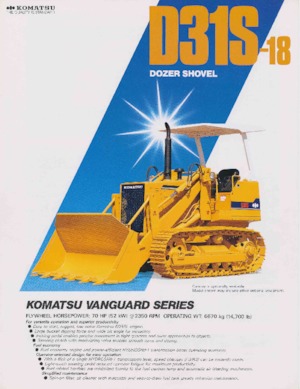 Apripista cingolati Komatsu D31S-18