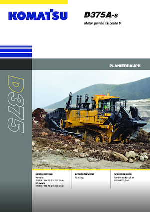 Apripista cingolati Komatsu D375A-8E0