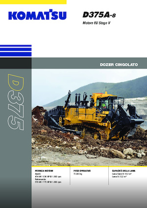 Apripista cingolati Komatsu D375A-8E0