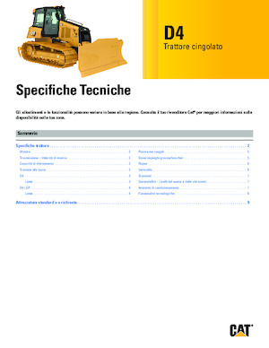Apripista cingolati Caterpillar D4 XL