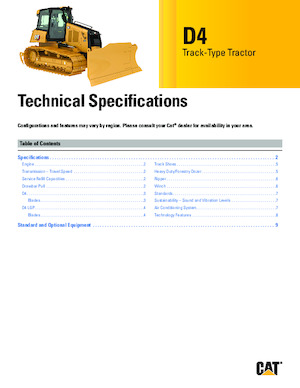 Apripista cingolati Caterpillar D4 XL