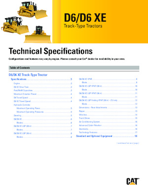Apripista cingolati Caterpillar D6 XE LGP