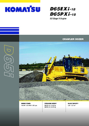 Apripista cingolati Komatsu D65PXi-18E0
