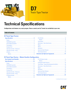 Apripista cingolati Caterpillar D7 LGP