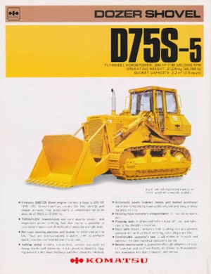 Apripista cingolati Komatsu D75S-5
