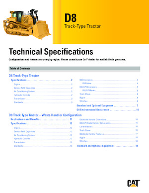 Apripista cingolati Caterpillar D8