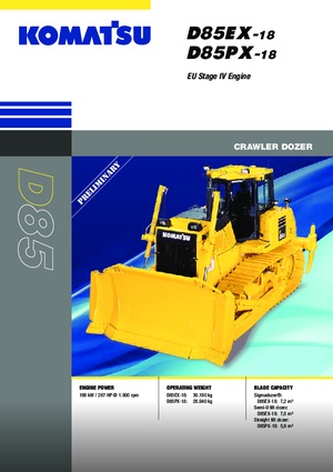 Apripista cingolati Komatsu D85PX-18E0