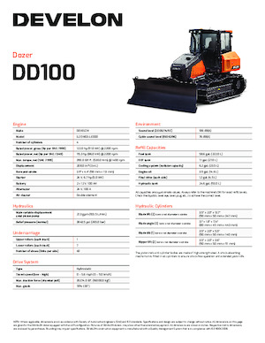 Apripista cingolati Develon DD100XL