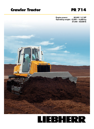 Apripista cingolati Liebherr PR 714 XL