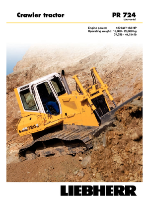 Apripista cingolati Liebherr PR 724 XL
