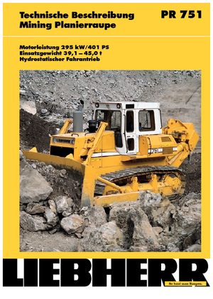 Apripista cingolati Liebherr PR 751