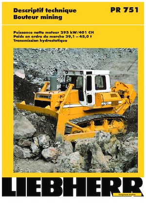 Apripista cingolati Liebherr PR 751