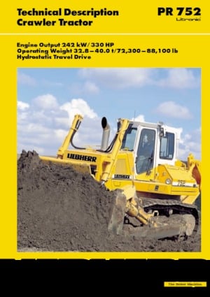 Apripista cingolati Liebherr PR 752