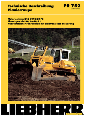 Apripista cingolati Liebherr PR 752