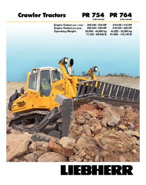 Apripista cingolati Liebherr PR 764