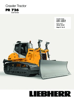 Apripista cingolati Liebherr PR 726 XL