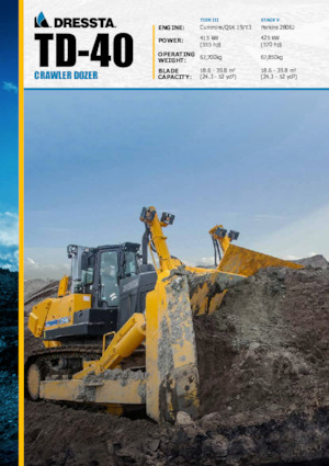 Apripista cingolati Dressta TD 40E Extra 