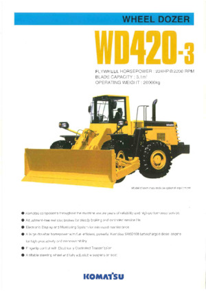 Dozer gommati Komatsu WD420-3A