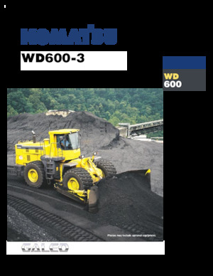 Dozer gommati Komatsu WD600-3