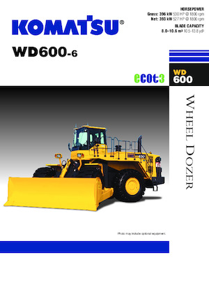Dozer gommati Komatsu WD600-6