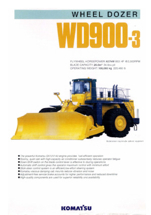 Dozer gommati Komatsu WD900-3