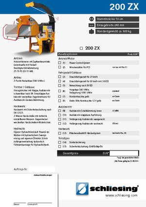 Cippatrici Schliesing 200 ZX