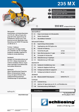 Cippatrici Schliesing 235 MX