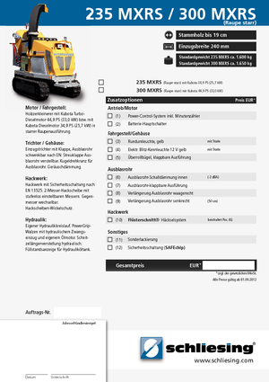 Cippatrici Schliesing 235 MXRS