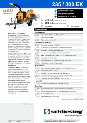 Cippatrici Schliesing 300 EX