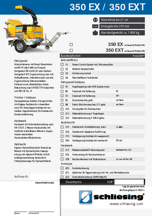 Cippatrici Schliesing 350 EX