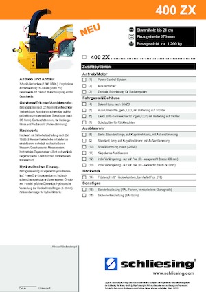 Cippatrici Schliesing 400 ZX