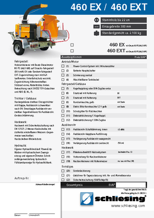 Cippatrici Schliesing 460 EX
