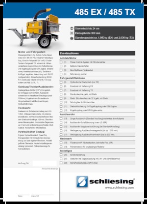 Cippatrici Schliesing 485 TX