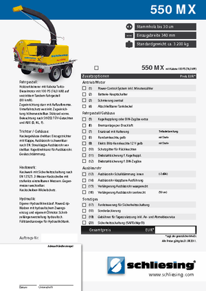 Cippatrici Schliesing 550 MX