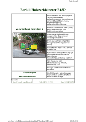 Cippatrici Berkili B 15 D-L-SM