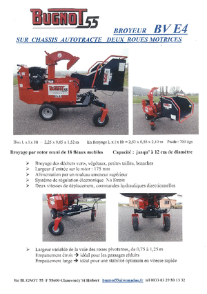 Cippatrici Bugnot BV-E 4 18 CH