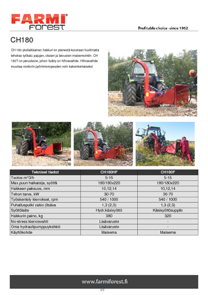 Cippatrici Farmi CH 180 HF